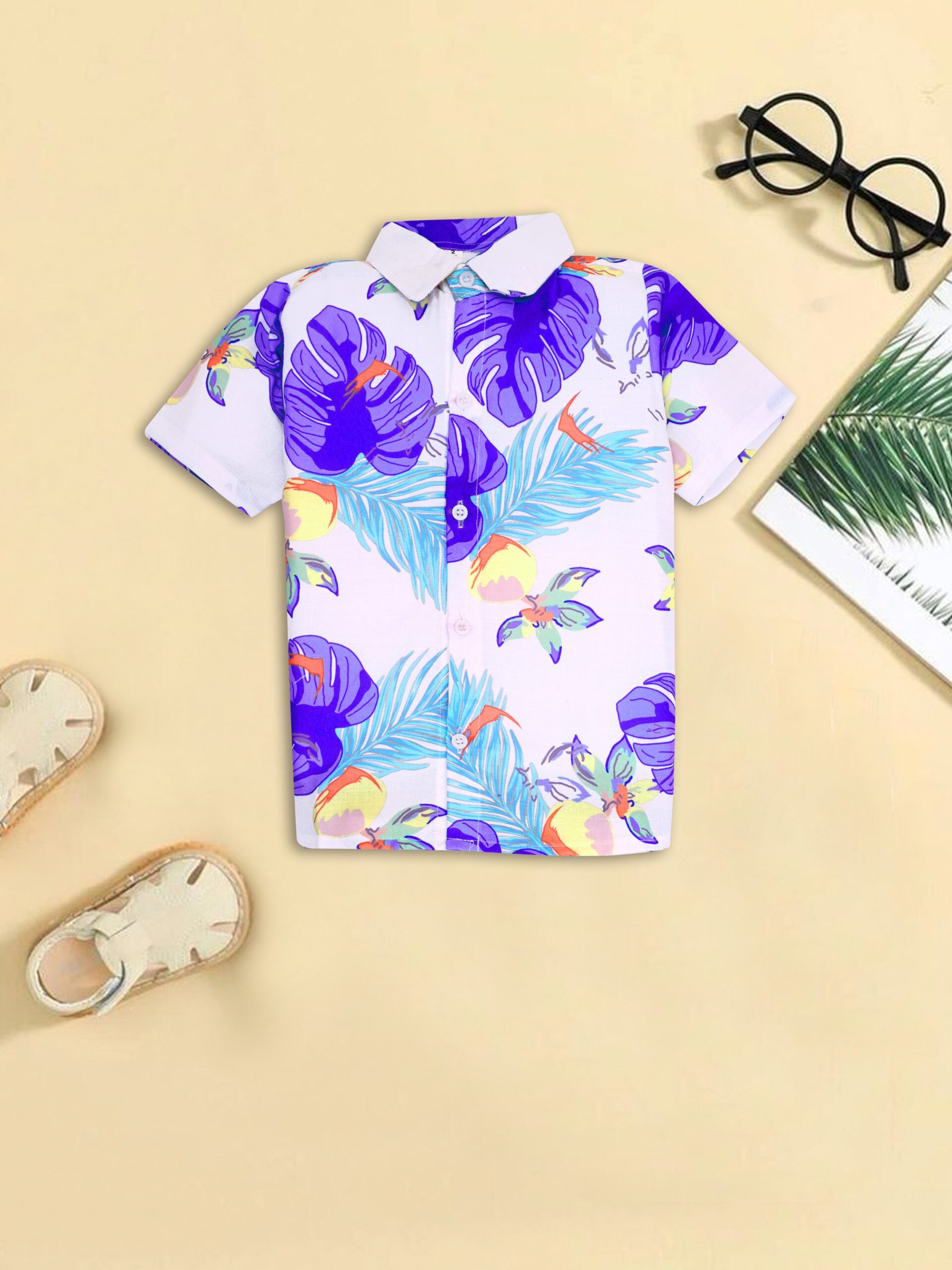 GODADI WALA Kidswear present a new born baby 1 pcs Cloth Pair set (WHITE BLUE PAN DESIEN) - Image 5