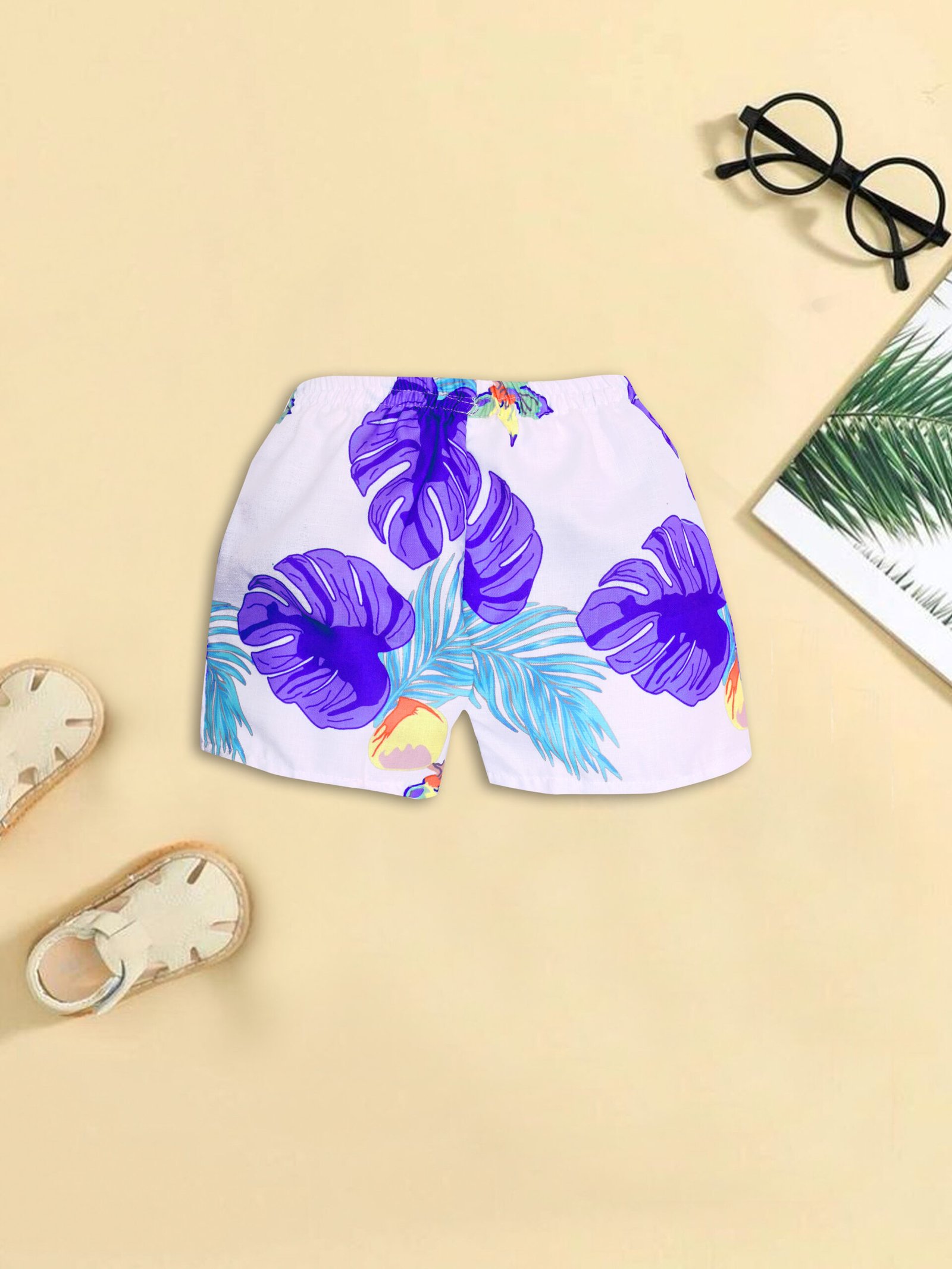 GODADI WALA Kidswear present a new born baby 1 pcs Cloth Pair set (WHITE BLUE PAN DESIEN) - Image 3