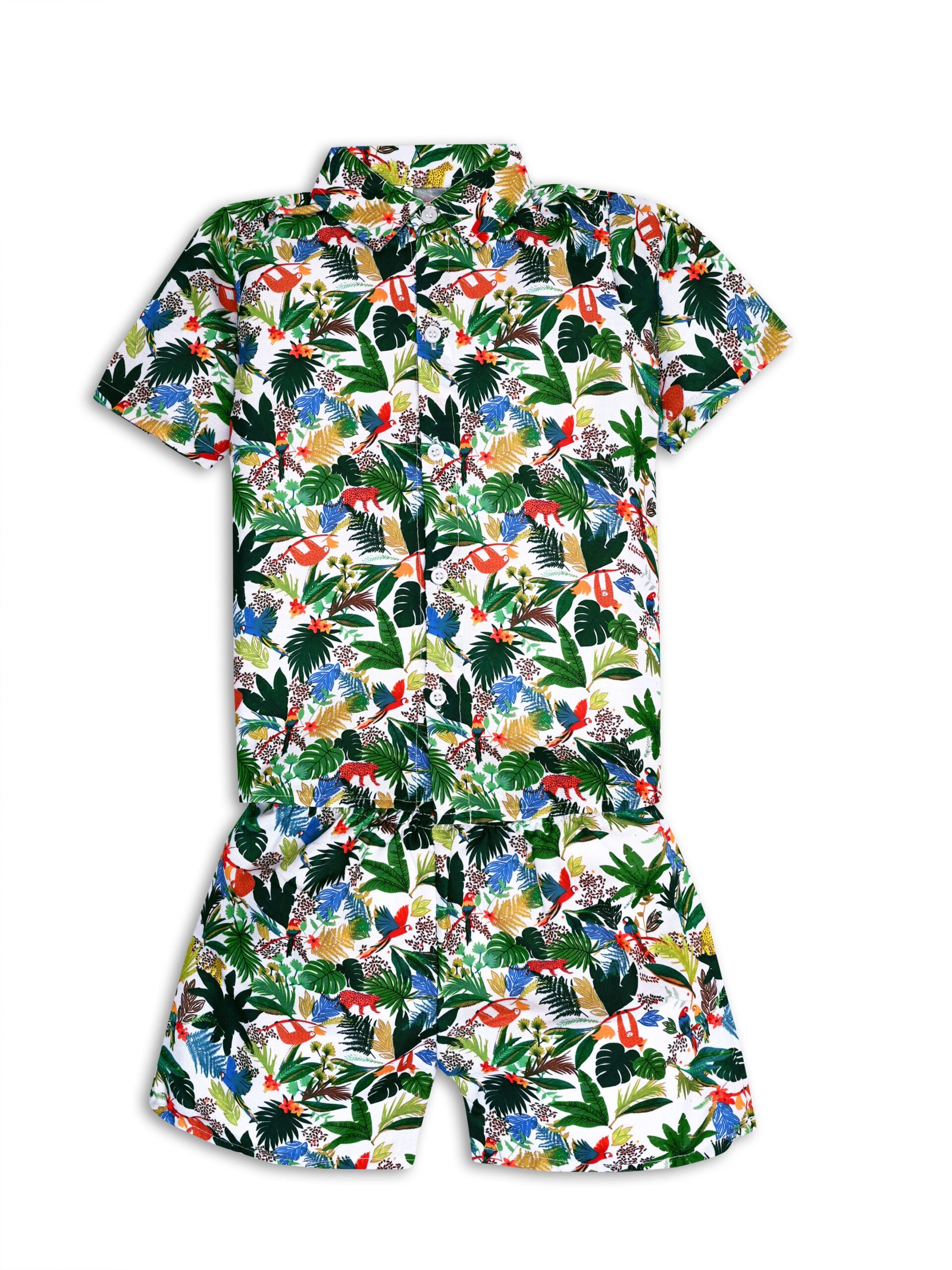 GODADI WALA Kidswear present a new born baby 1 pcs Cloth Pair set (WHITE & GREEN PAN DESIEN) - Image 4