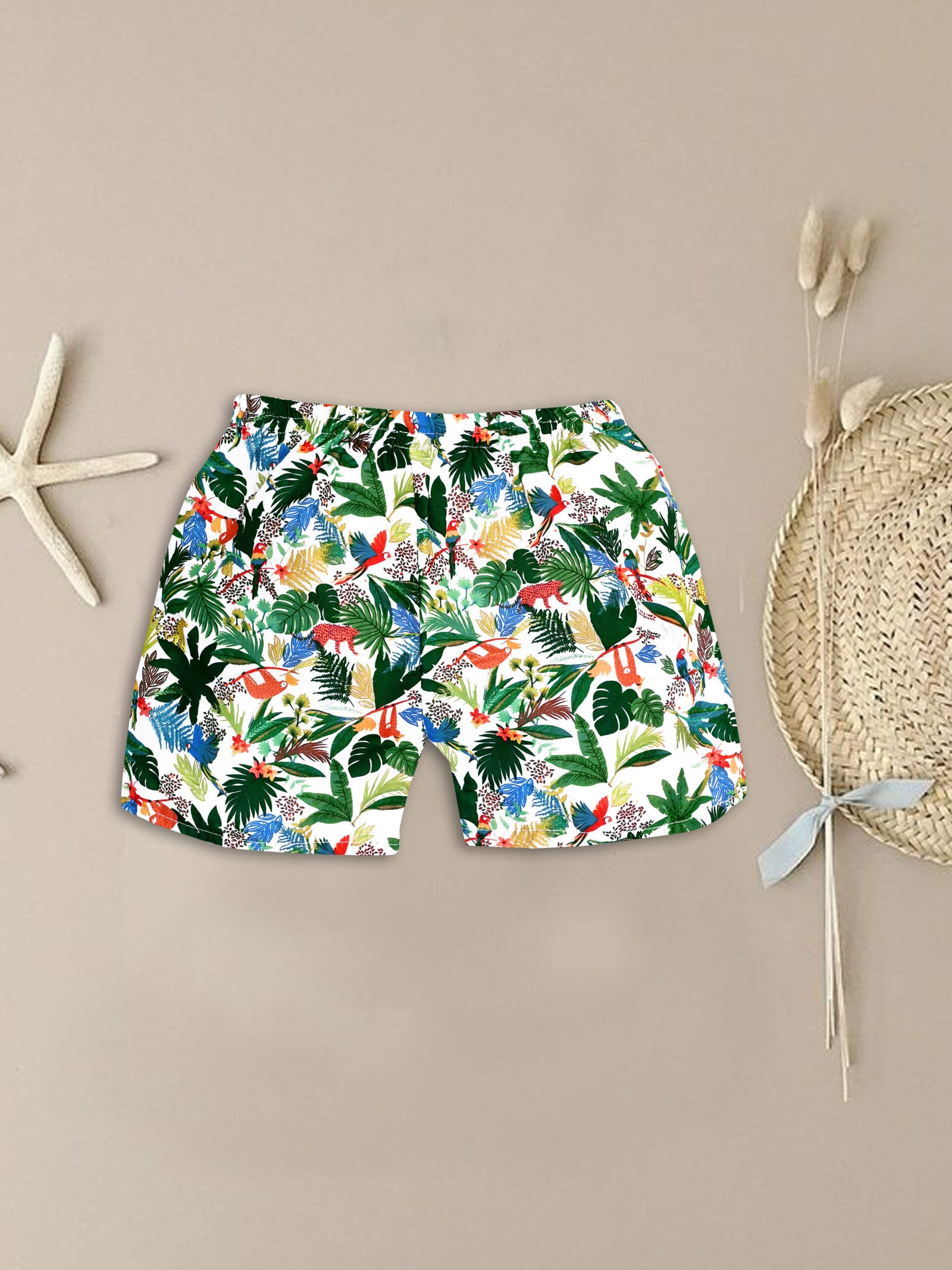 GODADI WALA Kidswear present a new born baby 1 pcs Cloth Pair set (WHITE & GREEN PAN DESIEN) - Image 3