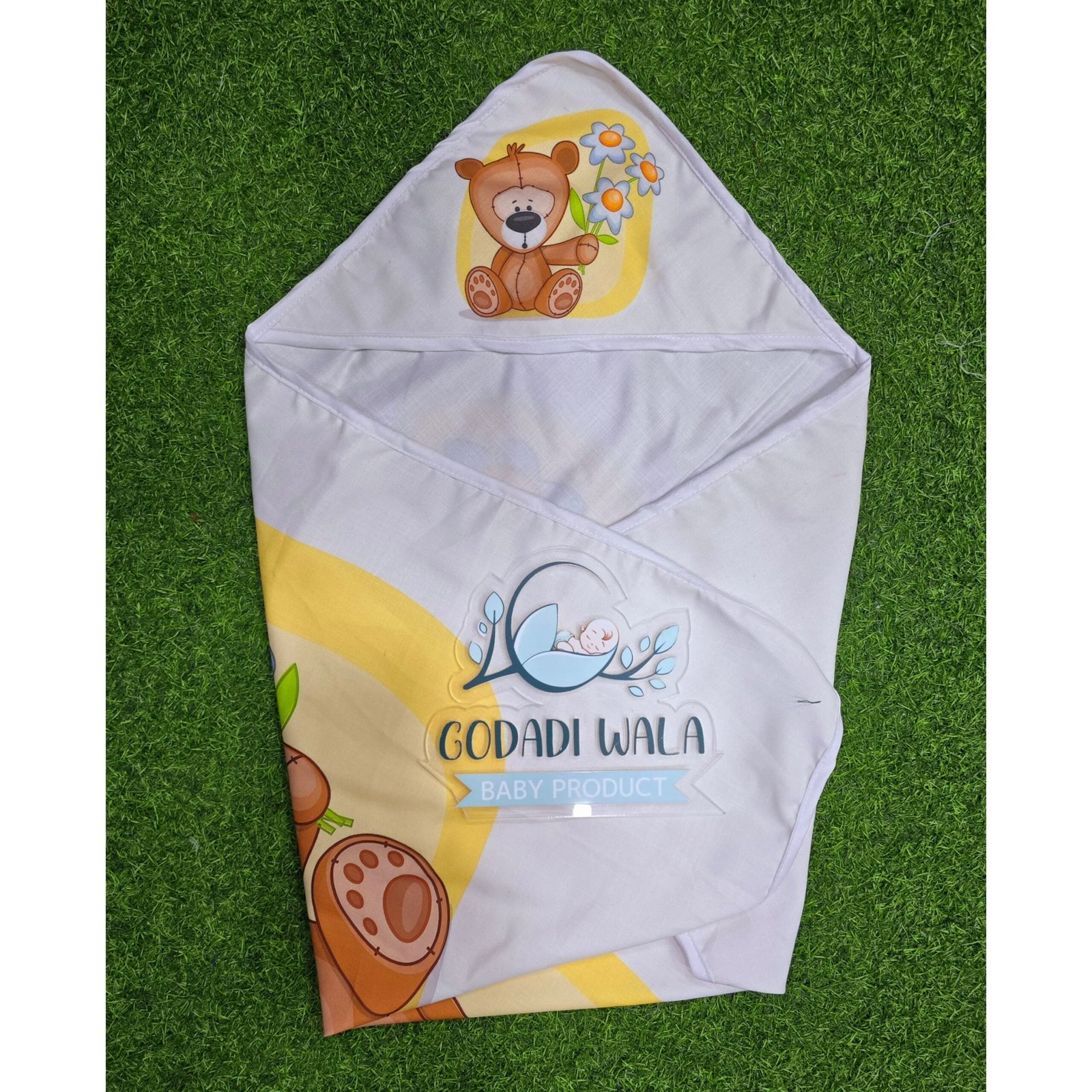 GODADIWALA COMBO OF BABY MATTRESS WITH NET | SLEEPING BAG | 9 PCS BEDDING SET(0-6 MONTHS) - Image 10