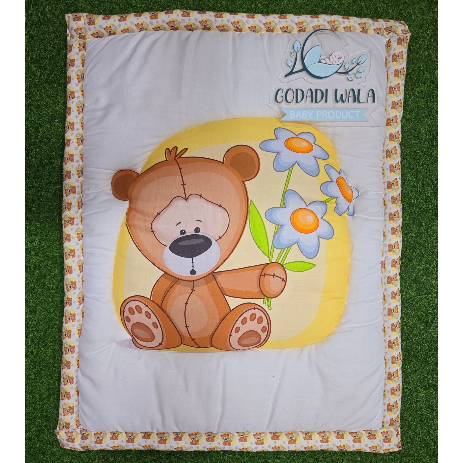 GODADIWALA COMBO OF BABY MATTRESS WITH NET | SLEEPING BAG | 9 PCS BEDDING SET(0-6 MONTHS) - Image 5