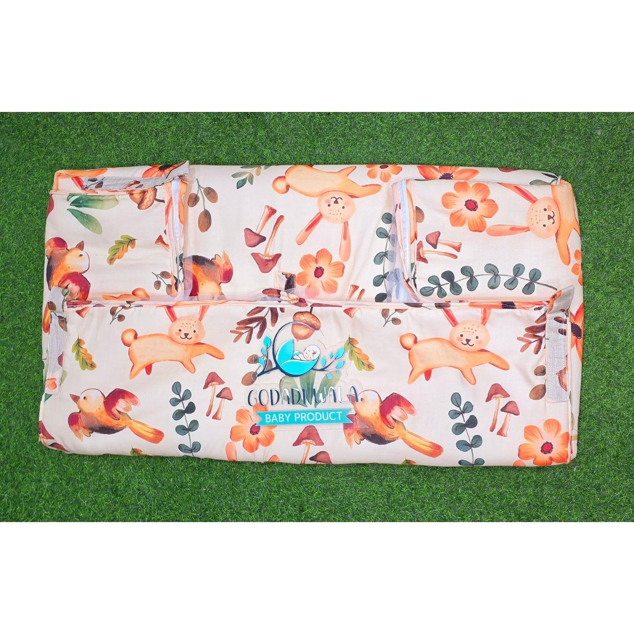 Godadi Wala Baby Bedding Set Embroidery with Digital Rabbit set (0-10)Months (Multi) - Image 7